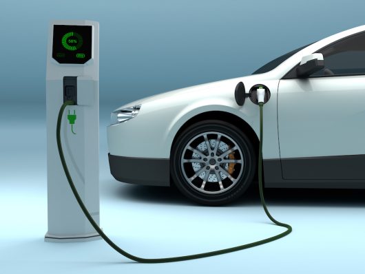 Charging of electric car.